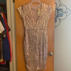 Rose gold dress